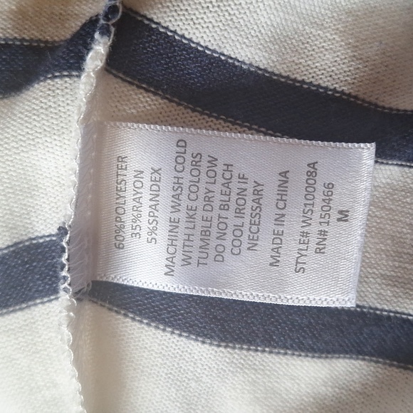 Mix by 41 Hawthorn Women's Stripe Long Open Cardigan Size M Layering Sweater EUC - Picture 2 of 2